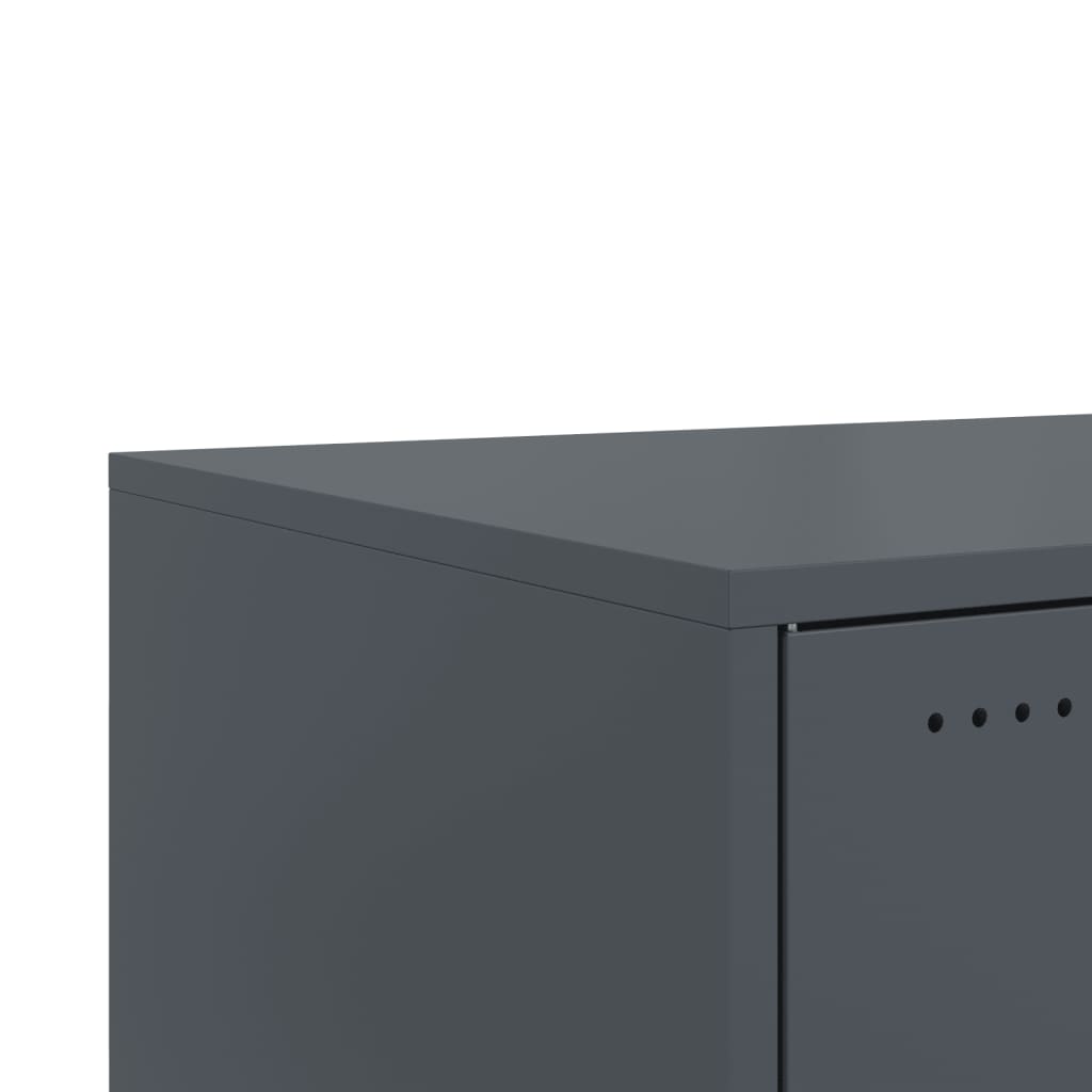 Table basse anthracite 68x50x43,5 cm acier - Tables basses