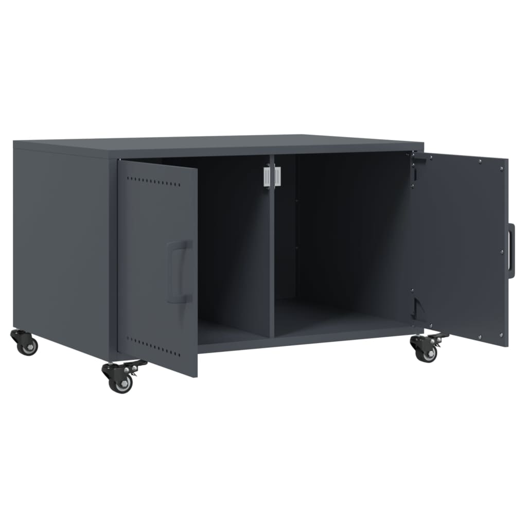 Table basse anthracite 68x50x43,5 cm acier - Tables basses