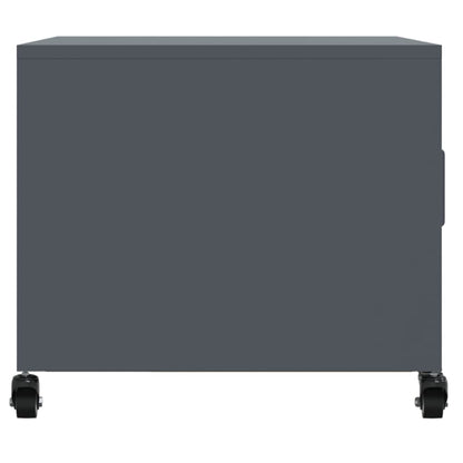 Table basse anthracite 68x50x43,5 cm acier - Tables basses