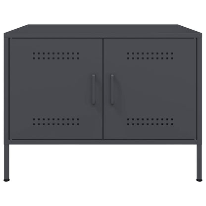 Table basse anthracite 68x50x50,5 cm acier - Tables basses