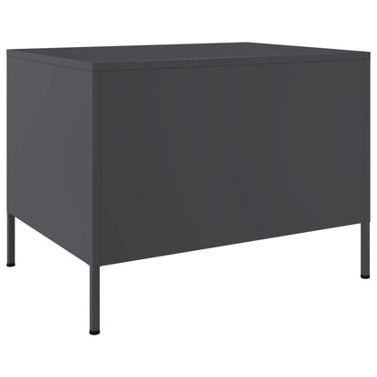 Table basse anthracite 68x50x50,5 cm acier - Tables basses