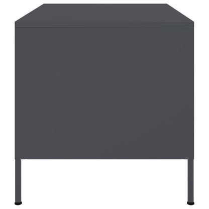 Table basse anthracite 68x50x50,5 cm acier - Tables basses