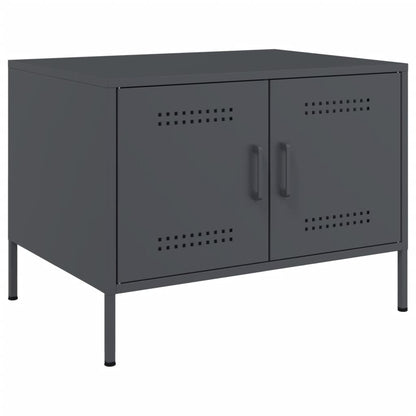 Table basse anthracite 68x50x50,5 cm acier - Tables basses