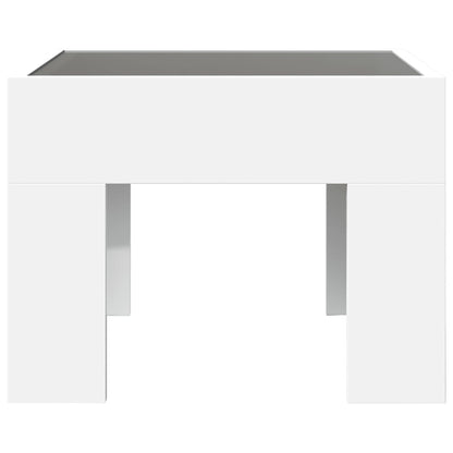 Table basse avec LED infini blanc 40x40x30 cm - Tables basses
