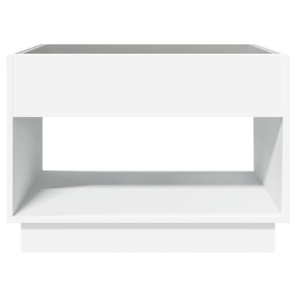 Table basse avec LED infini blanc 70x50x50 cm - Tables basses