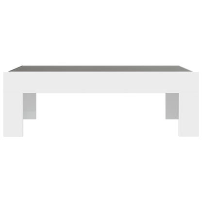 Table basse avec LED infini blanc 90x50x30 cm - Tables basses