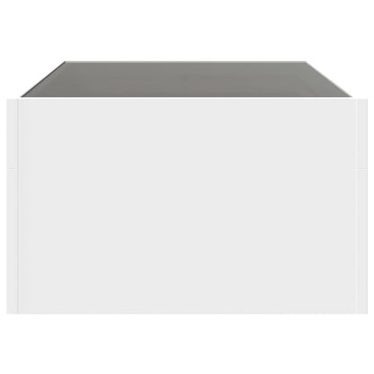 Table basse avec LED infini blanc 90x50x30 cm - Tables basses
