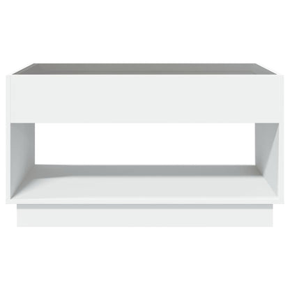 Table basse avec LED infini blanc 90x50x50 cm - Tables basses