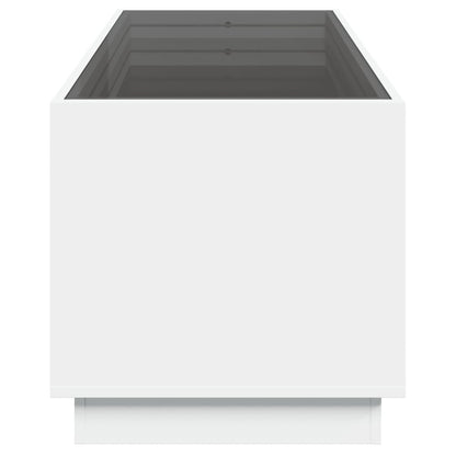 Table basse avec LED infini blanc 90x50x50 cm - Tables basses