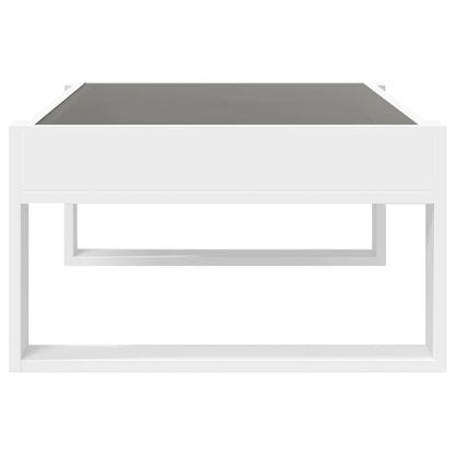 Table basse avec LED infini blanc 90x53x30 cm - Tables basses