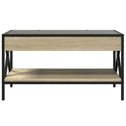 Table basse avec LED infini chêne sonoma 70x50x38 cm - Tables basses
