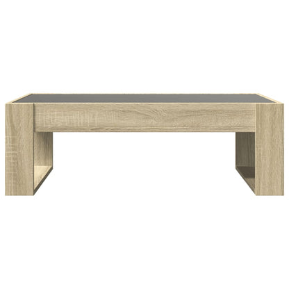 Table basse avec LED infini chêne sonoma 90x53x30 cm - Tables basses