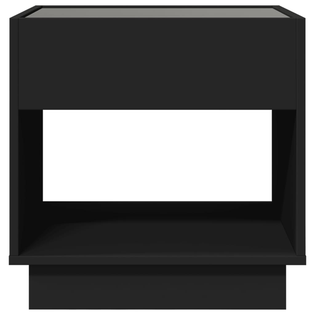 Table basse avec LED infini noir 50x50x50 cm - Tables basses