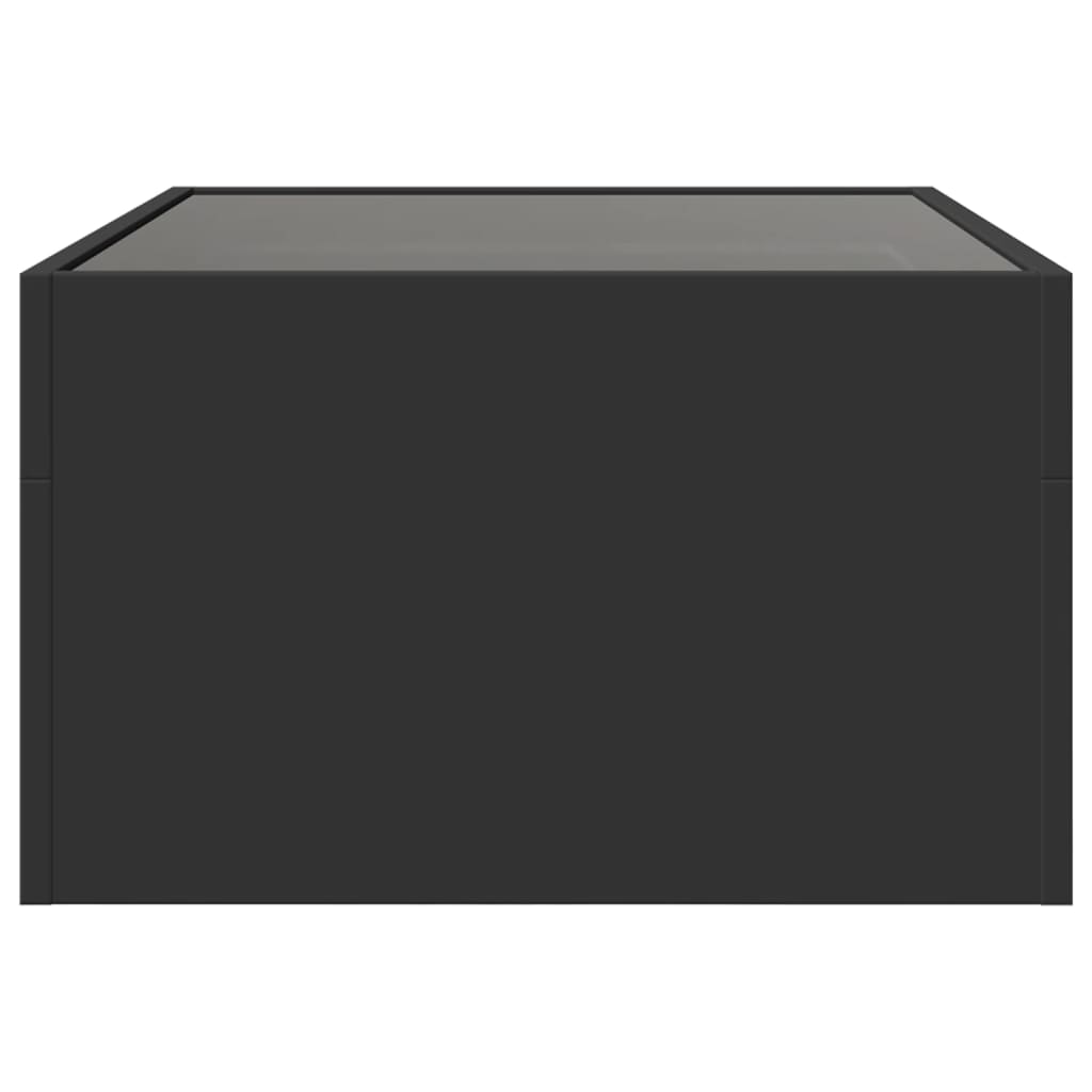 Table basse avec LED infini noir 70x50x30 cm - Tables basses