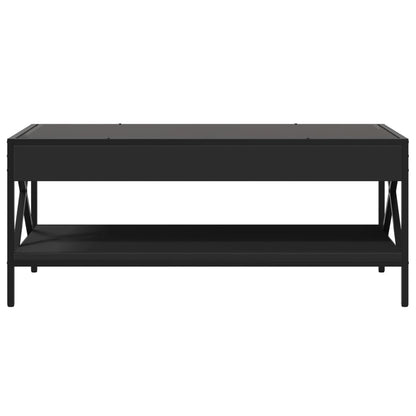 Table basse avec LED infini noir 90x50x38 cm - Tables basses