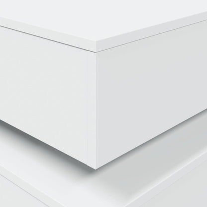 Table basse avec lumières LED blanc 50x50x40 cm - Tables basses