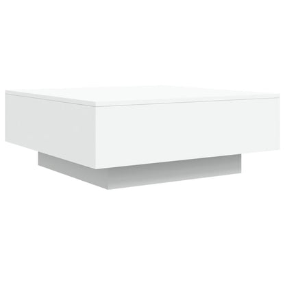Table basse avec lumières LED blanc 80x80x31 cm - Tables basses