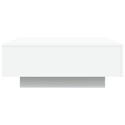 Table basse avec lumières LED blanc 80x80x31 cm - Tables basses