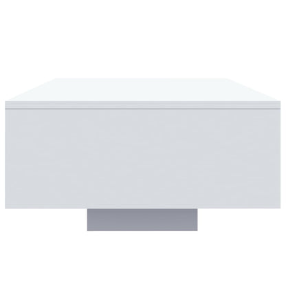 Table basse avec lumières LED blanc 85x55x31 cm - Tables basses