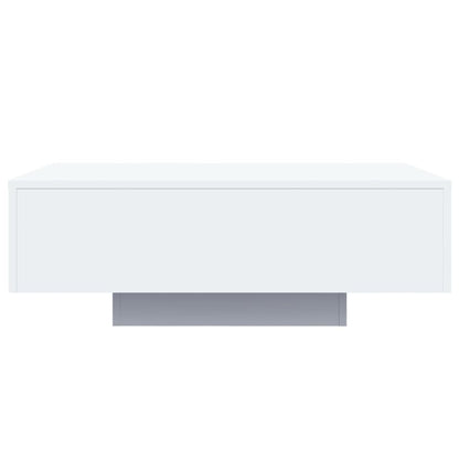 Table basse avec lumières LED blanc 85x55x31 cm - Tables basses