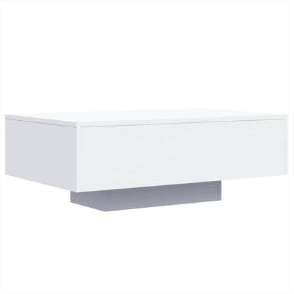 Table basse avec lumières LED blanc 85x55x31 cm - Tables basses
