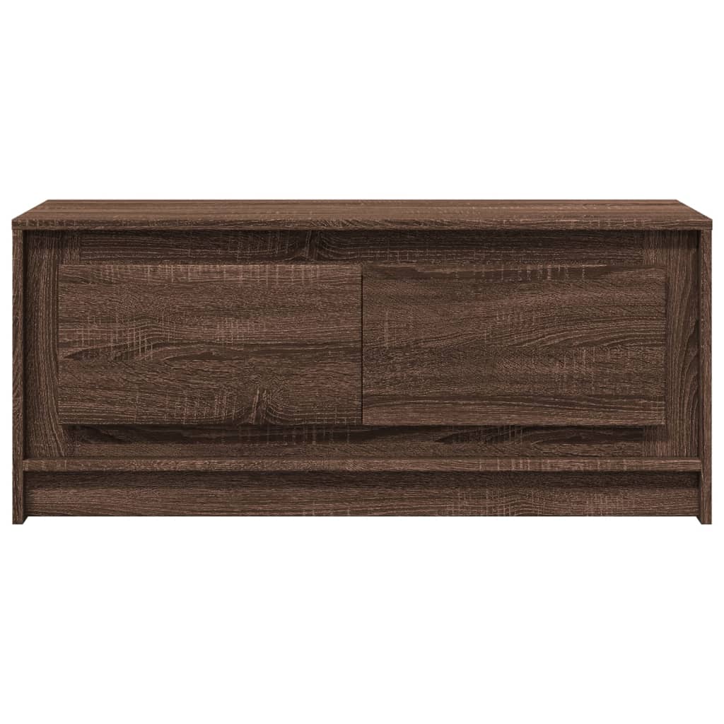 Table basse avec lumières LED chêne marron bois d’ingénierie - Tables basses