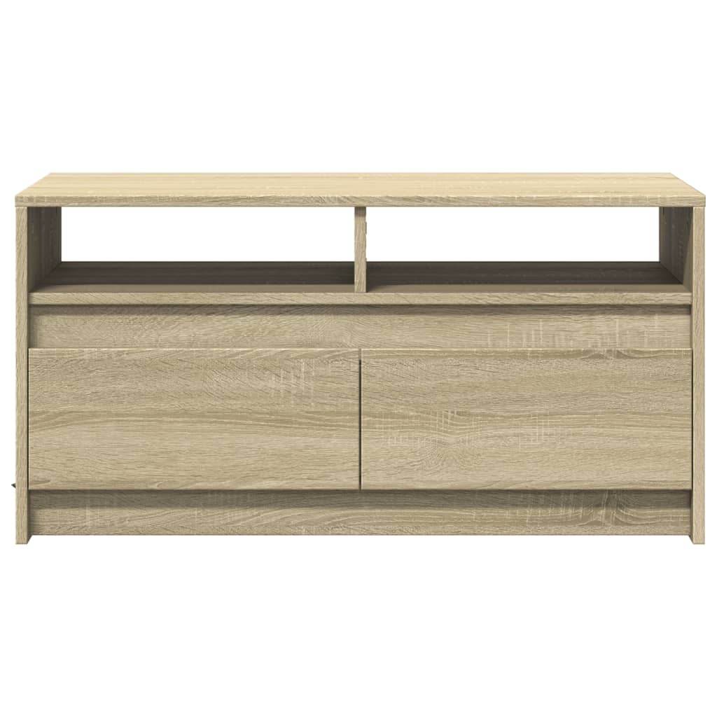Table basse avec lumières LED chêne sonoma bois d’ingénierie - Tables basses