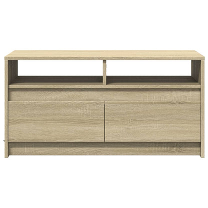Table basse avec lumières LED chêne sonoma bois d’ingénierie - Tables basses