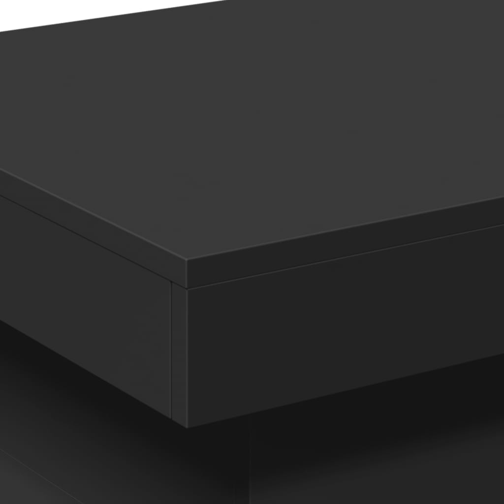 Table basse avec lumières LED noir 50x50x40 cm - Tables basses