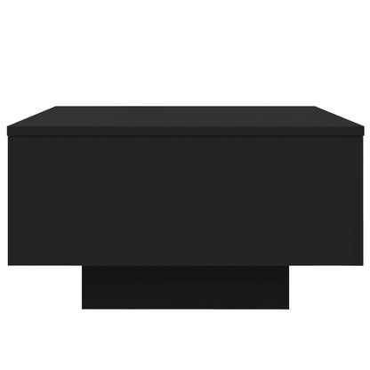 Table basse avec lumières LED noir 55x55x31 cm - Tables basses