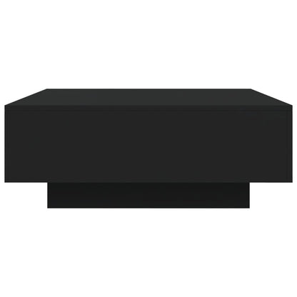 Table basse avec lumières LED noir 80x80x31 cm - Tables basses