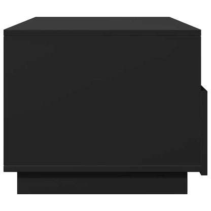 Table basse avec lumières LED noir 90x49x40 cm - Tables basses