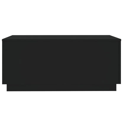 Table basse avec lumières LED noir 90x50x40 cm - Tables basses
