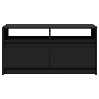 Table basse avec lumières LED noir bois d’ingénierie - Tables basses