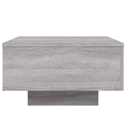 Table basse avec lumières LED sonoma gris 55x55x31 cm - Tables basses