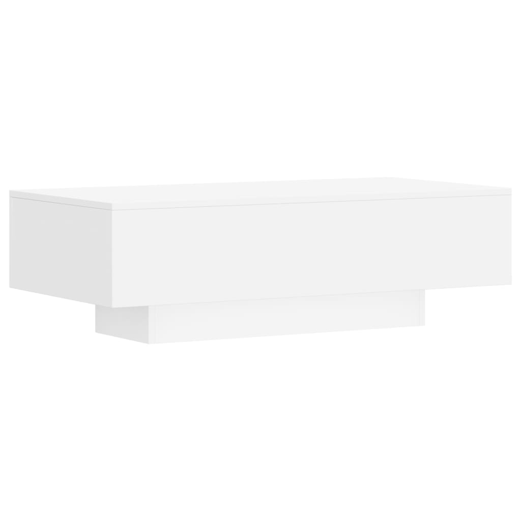 Table basse blanc 100x49,5x31 cm bois d’ingénierie - Tables basses