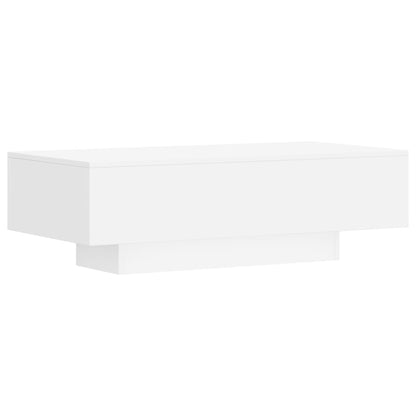 Table basse blanc 100x49,5x31 cm bois d’ingénierie - Tables basses