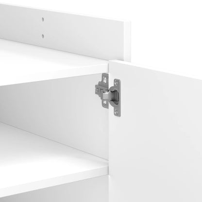 Table basse blanc 100x50x50 cm bois d’ingénierie - Tables basses