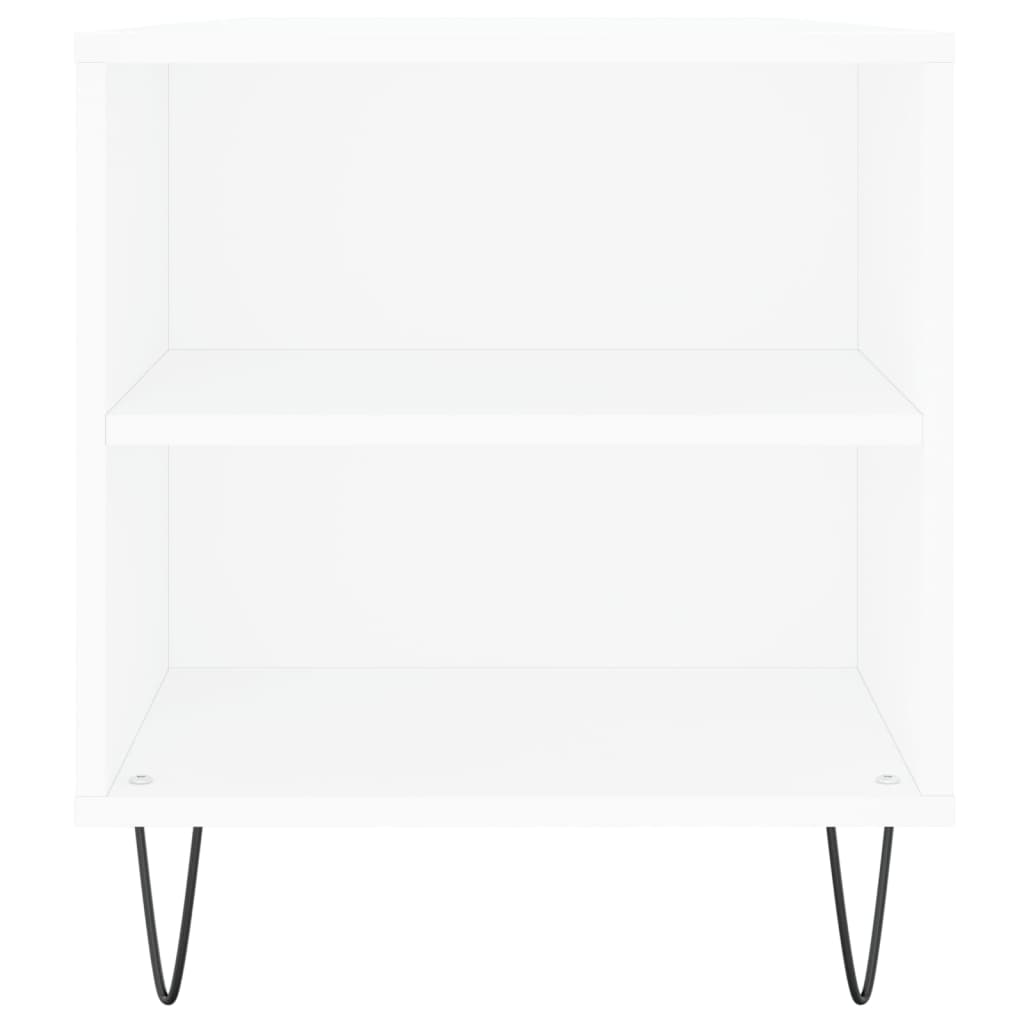 Table basse blanc 102x44,5x50 cm bois d’ingénierie - Tables basses