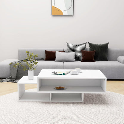 Table basse Blanc 105x55x32 cm Bois d’ingénierie - Tables basses