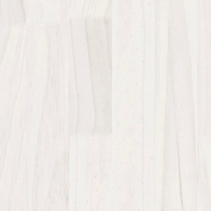 Table basse blanc 110x50x33,5 cm bois de pin massif - Tables basses