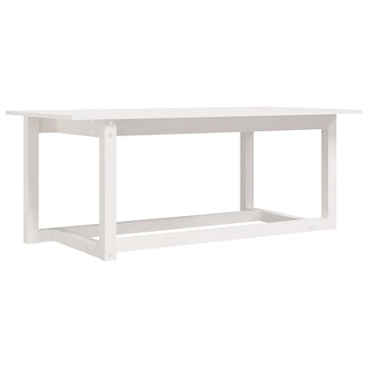 Table basse Blanc 110x55x45 cm Bois massif de pin - Tables basses