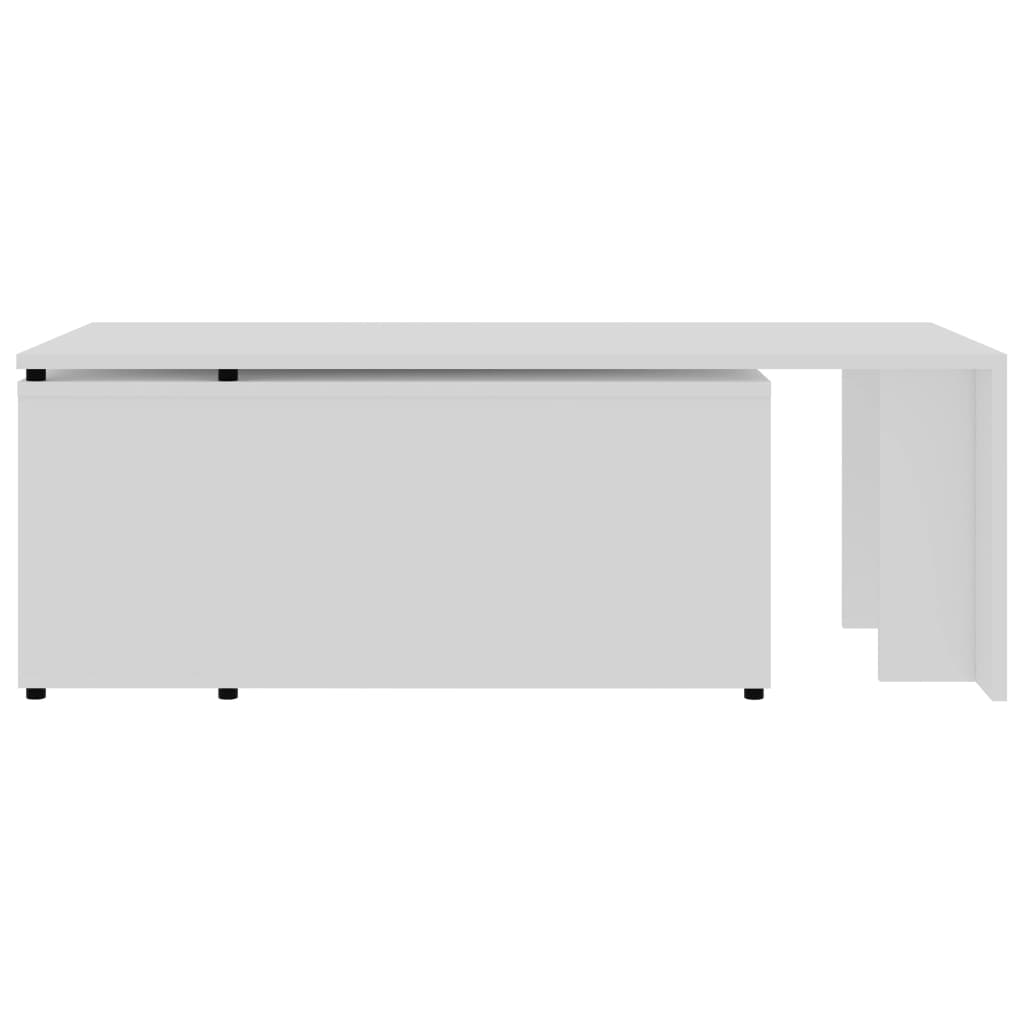 Table basse Blanc 150x50x35 cm Bois d’ingénierie - Tables basses