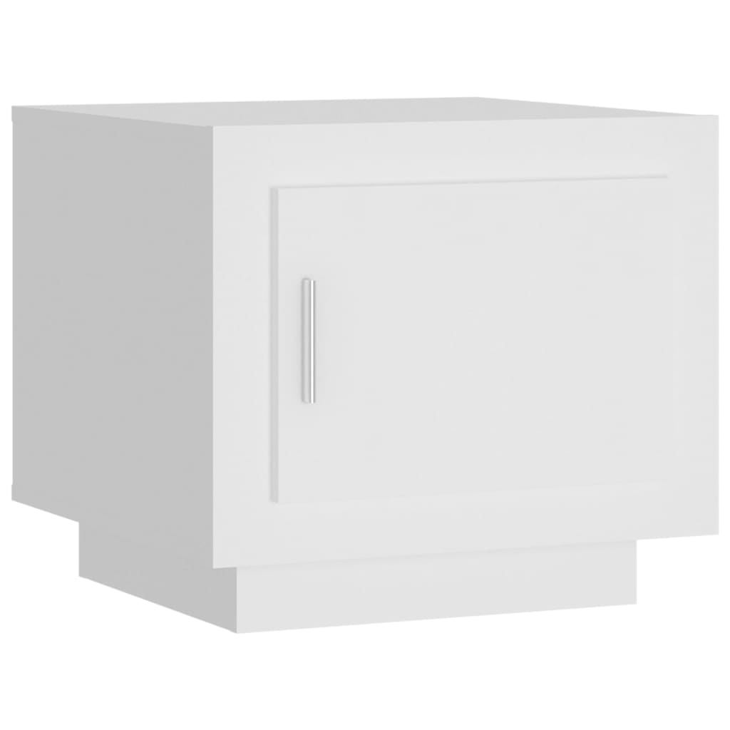 Table basse Blanc 51x50x45 cm Bois d’ingénierie - Tables basses