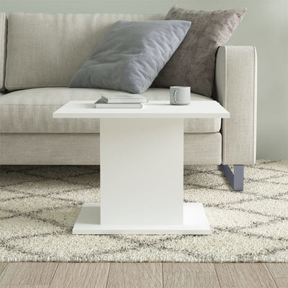 Table basse blanc 55,5x55,5x40 cm bois d’ingénierie - Tables basses