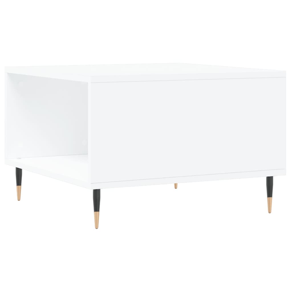 Table basse blanc 55x55x36,5 cm bois d’ingénierie - Tables basses