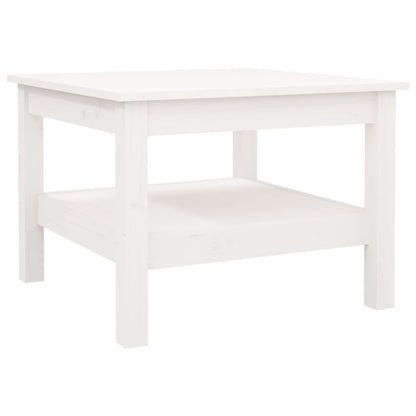 Table basse Blanc 55x55x40 cm Bois massif de pin - Tables basses