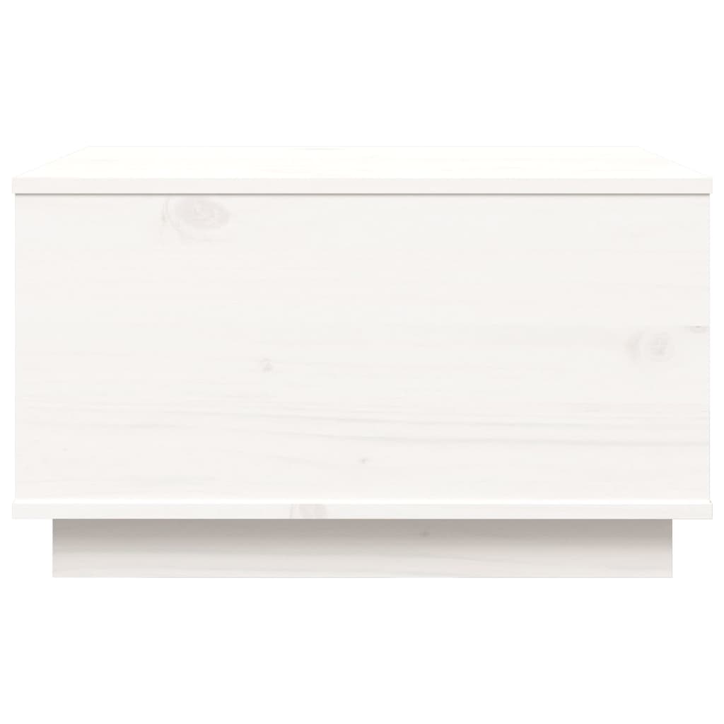 Table basse Blanc 60x50x35 cm Bois massif de pin - Tables basses
