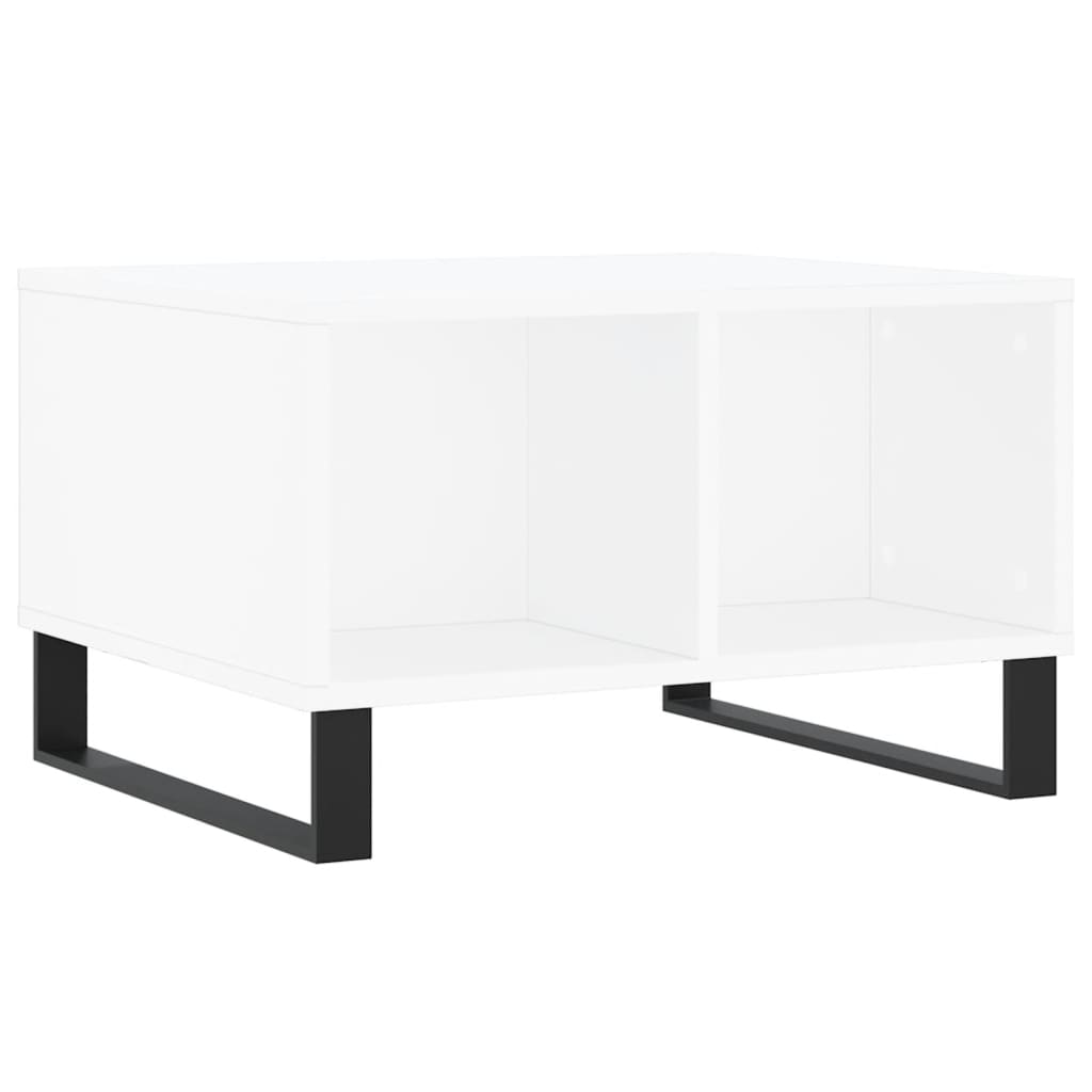 Table basse Blanc 60x50x36,5 cm Bois d’ingénierie - Tables basses