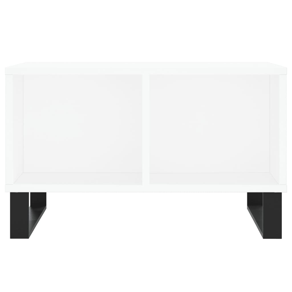 Table basse Blanc 60x50x36,5 cm Bois d’ingénierie - Tables basses